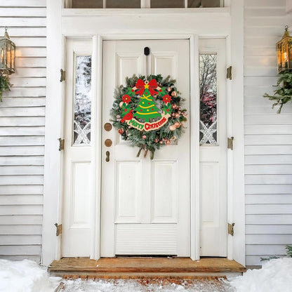 Paintable Christmas Ornaments 3 Sets, Wooden Ornaments to Paint, Unifished Christmas Tree Wreaths Wood Crafts for Painting, Wood Cutouts DIY Xmas Ornament for Front Door Decor (Bird