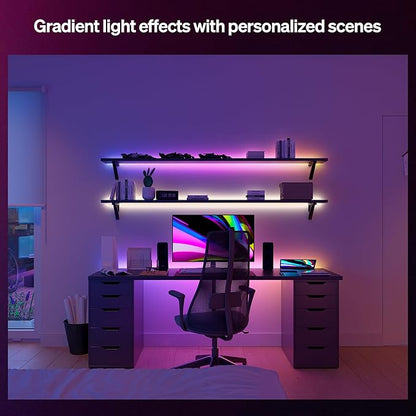 Hue Essential 5-Meter LED Strip Light, RGBIC, Vibrant Color and Ambiance, Flexible Indoor Lighting, Easy Installation, App and Voice Control, Compatible with Alexa, Google Assistant, and Apple Home