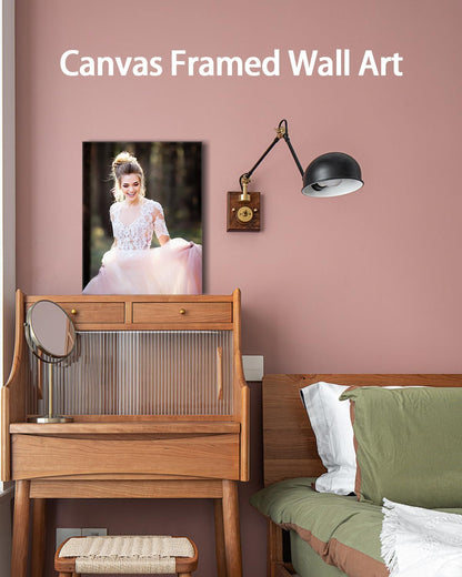 AbcCustomize Custom Canvas Wall Art with Your Photos, Custom Canvas Wall Art for Bedroom, Living Room, Farmhouse Decor, Personalized Gifts