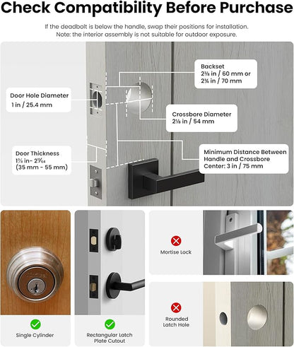Lockin Veno Palm Vein Smart Lock with Built-in Wi-Fi, 7-Month Battery, Matter Compatible, Palm Vein & Fingerprint Unlock, Keyless Entry, App Control, Auto-Lock, PIN Code, ANSI Grade 2, IP65 Waterproof