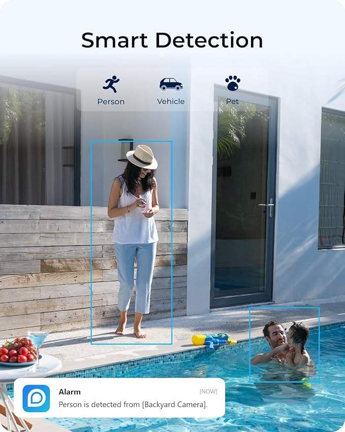 REOLINK Argus Eco Ultra 4K Solar Security Camera Wireless Outdoor, Color Night Vision, 2.4/5GHz WiFi, 125° Wide View, Smart Detection, Home Hub Compatible, Standalone Camera No Subscriptions