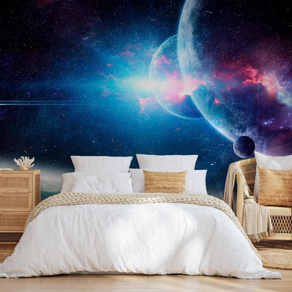 artgeist Wall Mural Cosmos Galaxy 98x69 in - XXL Non-Woven Wallpaper Fleece Wall Decor Photo Print Picture Image Design Stars Solar System Universe Space b-C-10047-a-a