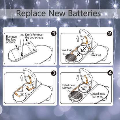 6 Pack Fairy Lights Battery Operated Mini String Lights with Timer 2PCS Remote 6.5ft 20LED Cool White Firefly Lights Waterproof Silver Wire Twinkle Lights DIY Mason Jar Wedding Party Christmas Decor