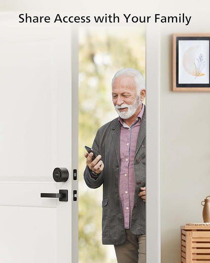 Philips WiFi Smart Lock with Fingerprint Keypad, Smart Deadbolt Smart Door Lock, Built-in WiFi, APP Remote Control, Keyless Entry Door Lock, Auto-Locking, Status Logging, Black