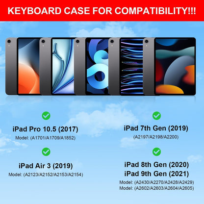 for iPad 9th Generation Case with Keyboard,Magic Style Keyboard Case for iPad 9th/8th/7th Gen 10.2 inch - Floating Cantilever Magnetic Stand Multi-Touch Trackpad (Sky Blue)