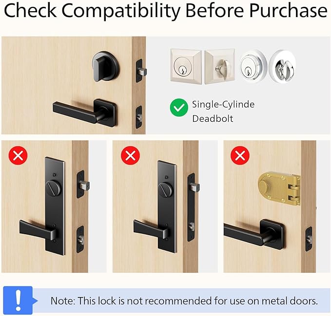 Philips WiFi Smart Deadbolt Lock with Fingerprint Keypad, APP Remote Control, Sliver