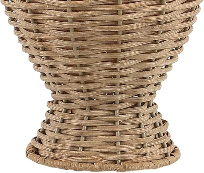 JONATHAN Y 20.5" Natural Wicker Table Lamp Set of 2, Bohemian Rustic Farmhouse Bedside Lamps for Living Room, Nightstand Desk Lamps with Beige Linen Shade, LED Bulbs Included JYL4041A-SET2