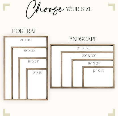 MRC Wood Products Custom Printed Portrait – Personalized Photo Artwork on Canvas Textured Board – 4 Size Options & 2 Frame Choices