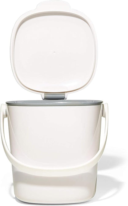 OXO Good Grips Easy-Clean Compost Bin, White - 0.75 GAL
