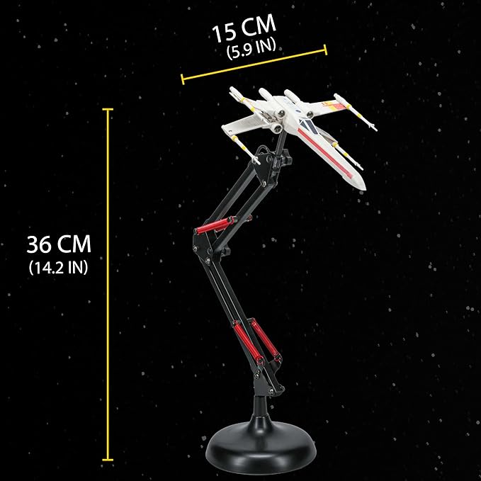 Star Wars X Wing Posable Desk Lamp - Officially Licensed Disney Star Wars Merchandise - Decor and Gifts for Men | Paladone