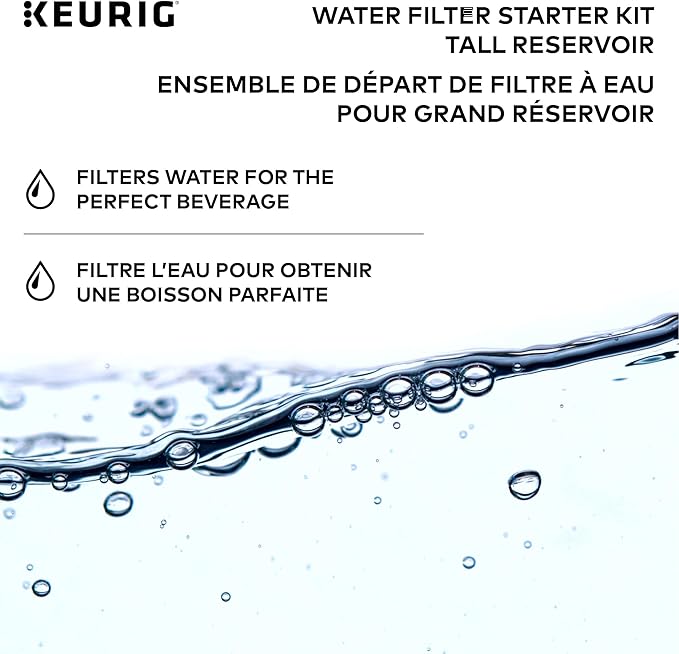 Keurig Tall Handle Water Filter Starter Kit, Comes with Handle and 2 Replacement Water Filters, Compatible with Select Keurig Coffee Makers (Pack of 6)