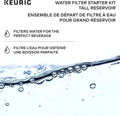 Keurig Tall Handle Water Filter Starter Kit, Comes with Handle and 2 Replacement Water Filters, Compatible with Select Keurig Coffee Makers (Pack of 6)