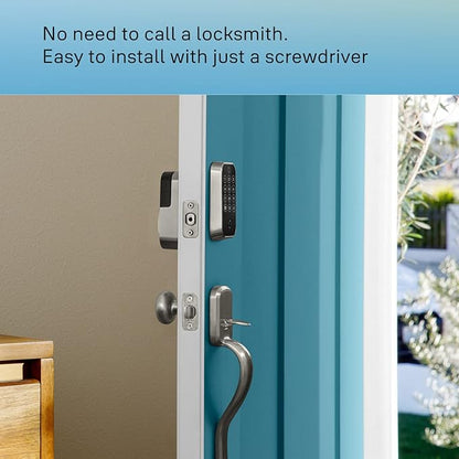 Yale Assure Lock 2 Touchscreen with Wi-Fi and Valdosta Lever in Satin Nickel