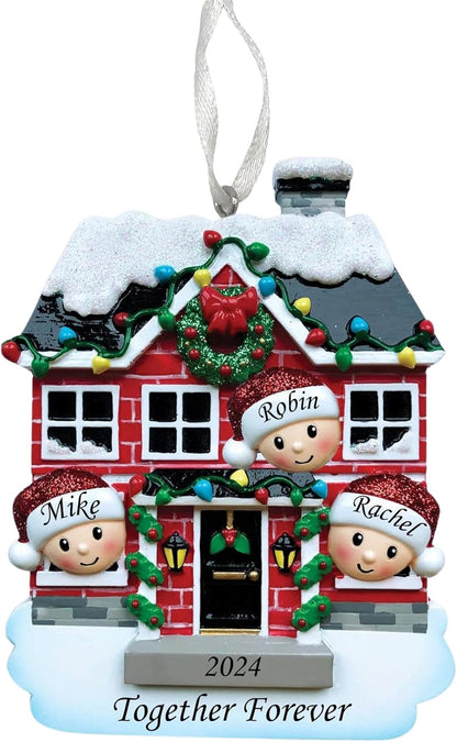 2025 Family Christmas Ornament – Personalized Ornament for Families – Custom Family Ornament – Holiday Tree Decoration Keepsake Gift (Family of 3)