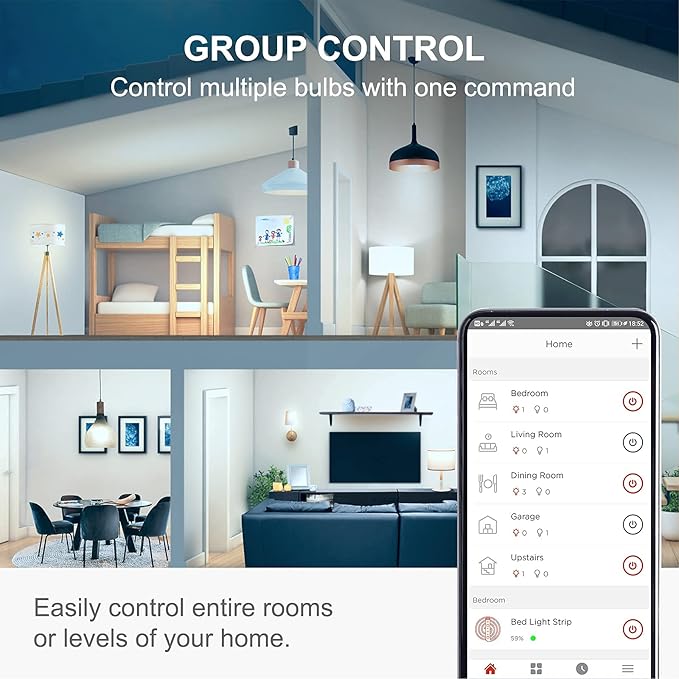 Sengled Smart Light Bulbs, WiFi Light Bulbs No Hub Required, Smart Bulbs That is Compatible with Google Home, Smart LED Light A19 Daylight (5000K), 800LM 60W Equivalent, 2 Pack"