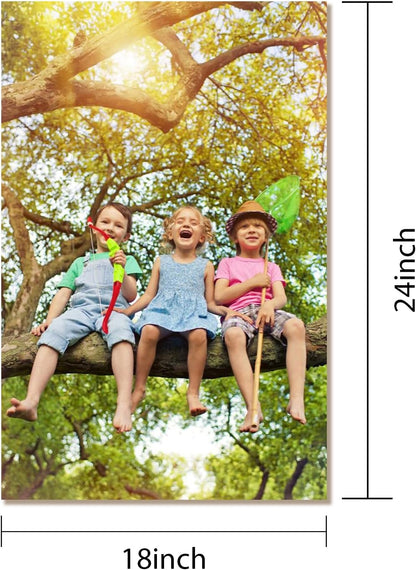 GZZFXXD Personalized Custom18''x24'' Canvas Prints with Your Photo/your Image Large Wallart Wall Decor for Bedroom Dining room Living room Children's room(Unframed)