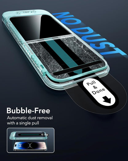 ESR 3 Pack for iPhone 14 Pro Privacy Screen Protector, Anti-spy Tempered-Glass Privacy Screen Protector with Flawless Fit Tray