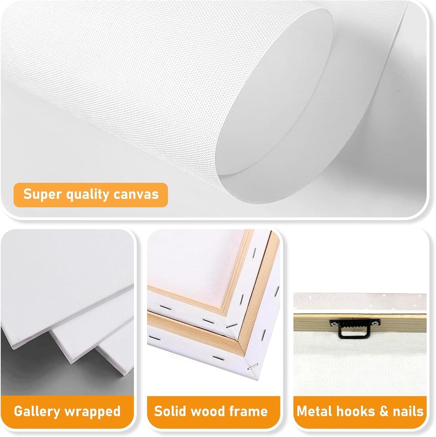 xzartdiy Custom Canvas Prints with Your Photos - Personalized Picture Print Customized Gifts for Family Home Office Wall Art Decor, Wrapped Canvas 20x28inch