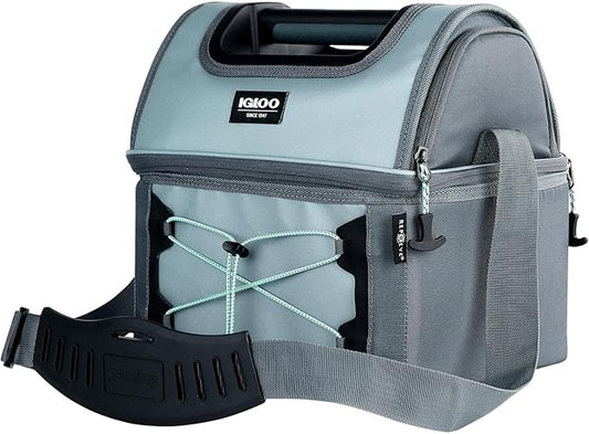 Igloo Gripper Soft Sided Cooler Bag | Insulated Dual Compartment Lunch Cooler