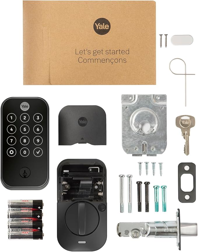 Yale Security Lock 2 Touch Deadbolt, Oil Rubbed Bronze Biometric Fingerprint Entry Door Lock with Digital Keypad for Code Entry (No Wi-Fi), YRD420-F-BLE-0BP