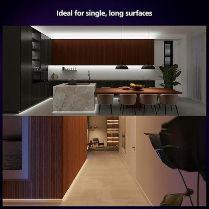 Philips Hue Indoor 33 Ft Smart LED Solo lightstrip Base Kit - 1 Pack - Control with Hue App - Compatible with Alexa, Google Assistant and Apple HomeKit