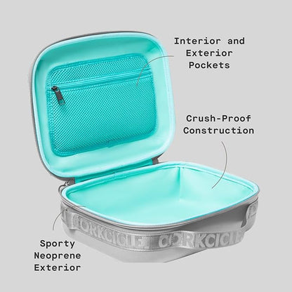 Corkcicle Lunchpod Insulated Lunch Bag - Crush-Proof Design - Food Safe Interior - Exterior & Interior Pockets - 11” x 8.75” x 4” - Summer Gift - Keeps Food Cold - River Rock Neoprene