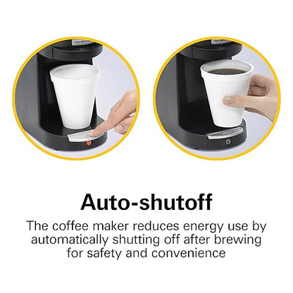 Hamilton Beach Commercial 1 Cup Pod Coffeemaker, Black, Single Serve Coffee Brewer, HDC200B