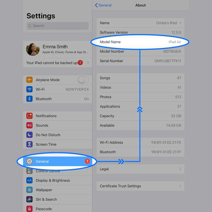 Ocushield Anti Blue Light Screen Protector for Apple iPad Pro 12.9" (2018-2022) - Blue Light Filter for iPad - Eye Protection - Accredited Medical Device - Anti-Glare