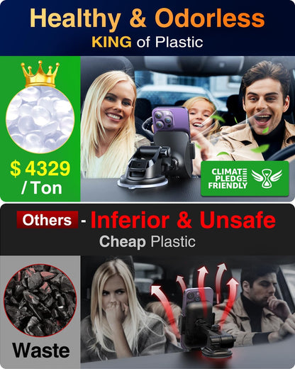 VANMASS 【85+LBS Strongest Suction & Military-Grade 2025 Ultimate Car Phone Mount【Patent & Safety Certs】 Cell Phone Holder Truck Stand for Dashboard Windshield Vent for iPhone 16 15 Pro Max 14 Samsung