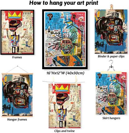 3 Pieces of Street Art Blue Graffiti Wall Decor Prints Modern Artist Aesthetics Canvas Painting Artwork Abstract Picture Poster Man Cave Living Room Bedroom Bathroom Office Home Decorations Unframed