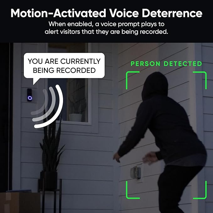 WYZE Wireless Duo Cam Video Doorbell (Chime Included), Battery Powered, 2K Full HD Video, 2 Cameras (People and Package), 2-Way Audio, Color Night Vision