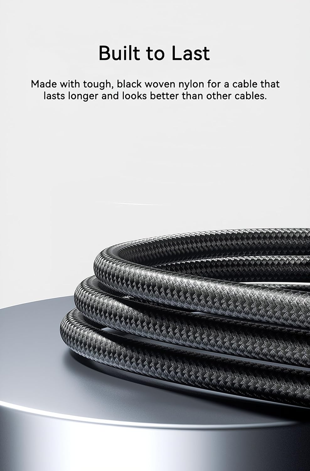 10ft Woven USB C to USB Cable for iPhone 16 Charger MFi Certified USB-C Charger Cord Fast Charging for Apple iPhone 16 Pro Max/15/15 Plus, AirPods Pro, iPhone 15 Pro Max Car CarPlay (Black)