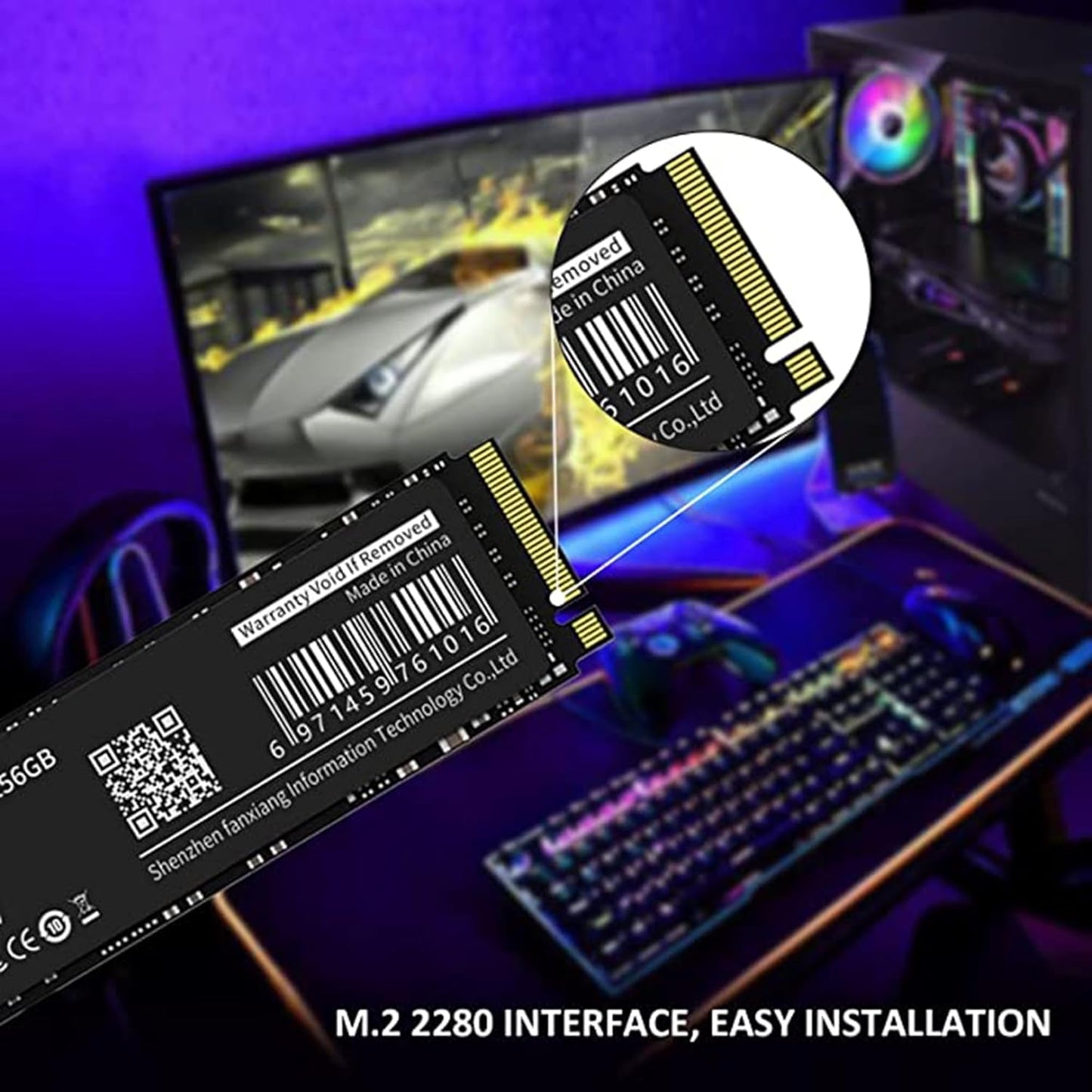 S501 256GB NVMe SSD 3D NAND1.3 PCIe Gen3x4 M.2 2280 Internal Solid State Drive (Read Speed up to 2,050 MB/s) Compatible with Laptop & PC Desktop