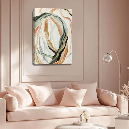 Modern Canvas Wall Art Line Decorative Pictures Colorful Artwork for Wall 24"x36" Home Decorations for Living Room Office