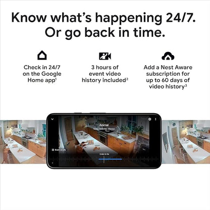 Google Nest Cam Outdoor or Indoor, Battery - 2nd Generation - 6 Pack