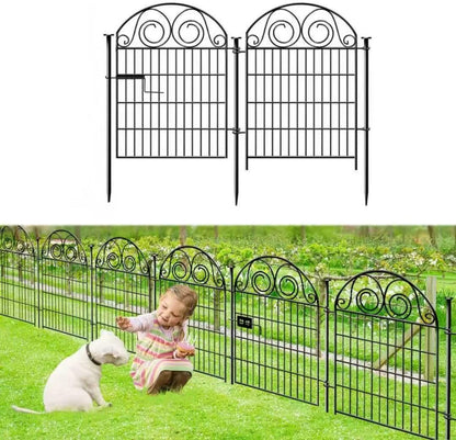 Garden Fencing 36 Inch High, 2 Panels Total 4.4 Ft(L) Dog Fences Outdoor for Yard, Dog Digging Fencing, Reusable Defense Fence for Yard│Patented