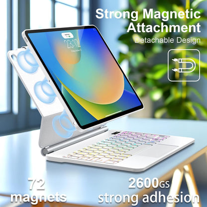 for iPad 9th Generation Case with Keyboard,Magic Style Keyboard Case for iPad 9th/8th/7th Gen 10.2 inch - Floating Cantilever Magnetic Stand Multi-Touch Trackpad Backlit Keyboard for iPad 10.2"