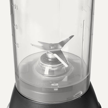 Amazon Basics Portable Blender for Smoothies and Shakes with 250W Power,15 Oz BPA Free Travel Cup and Lid, Black