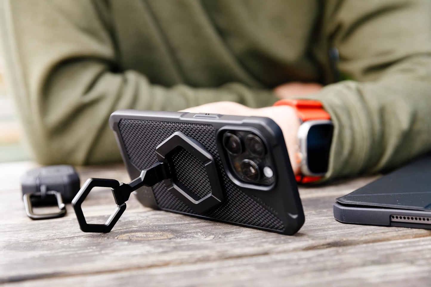 URBAN ARMOR GEAR UAG Magnetic Phone Ring Stand Compatible with MagSafe Magnet, Removable Metal Finger Ring Grip & 360 Rotation Adjustable Kickstand for iPhone 16/15, Galaxy S25, S24, Orchid Pink