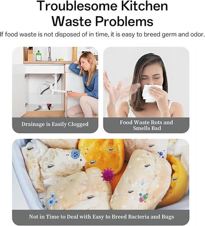 3.3L Electric Composter for Kitchen Smart Compost Bin Indoor with Intelligent LED Display High Temperature and UV Sterilization Odor Removal One Click Turn Food Waste to Fertilizer