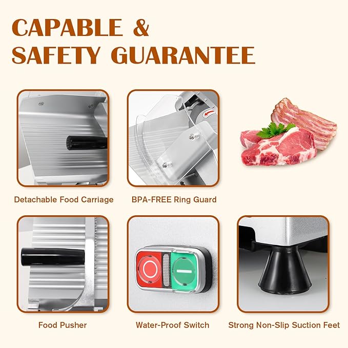 Save $80 Electric Composter & Meat Slicer Machine | Reduce Waste, Slice Perfectly | Food Waste Recycler & Deli-Style Slicer Bundle