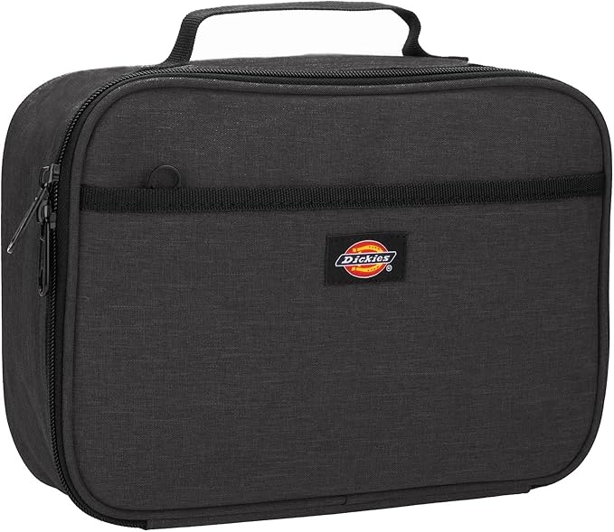 Dickies Kids Insulated Lunch Bag for School, Thermal Reusable Lunch Box for Kids, Boys, Girls - 8 Years Old and Up (Charcoal)