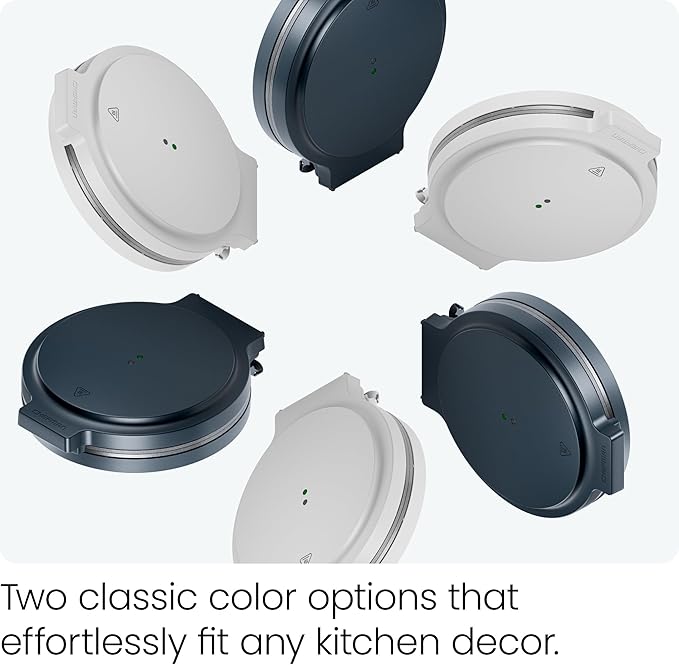 Chefman Everything Maker & Pizza Oven – 1440W Countertop Electric Pizza Maker with 12” Nonstick Cooking Plates, Plus Makes Quesadillas, Omelettes and More, with Indicator Lights and Vertical Storage