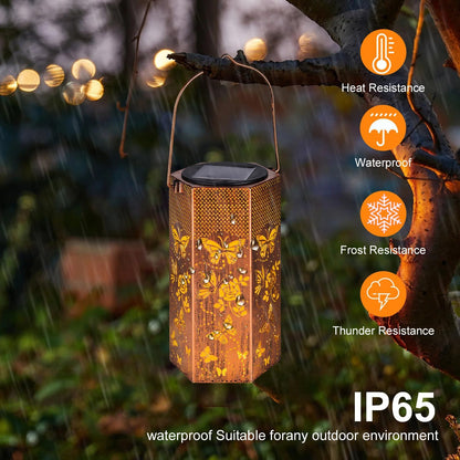 Birthday Gifts for Women Butterfly Solar Lights Outdoor - Butterflies Solar Lanterns Outdoor Waterproof Garden Decoration for Outside, Outdoor, Yard, Lawn