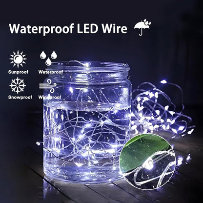 3 Pack Fairy Lights Battery Operated with Remote Control Timer, 26 FT 80 LED String Lights Outdoor Indoor, 8 Mode Twinkle Lights for Christmas Party Wedding Birthday Bedroom Décor (Cool White)