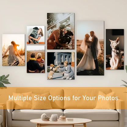xzartdiy Custom Canvas Prints with Your Photos - Personalized Picture Print Customized Gifts for Family Home Office Wall Art Decor, Wrapped Canvas 40x28inch