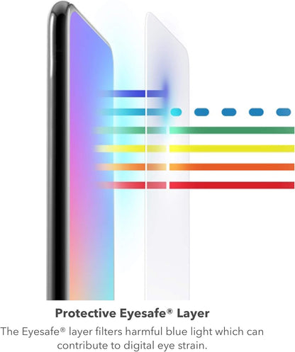 ZAGG InvisibleShield Glass Elite VisionGuard+ Anti-Microbial Screen Protector - for iPhone 12 Pro Max - Impact Protection, Scratch Resistant, Fingerprint Resistant, Smudge Resistant, Oil Resistant, clear (200106675)