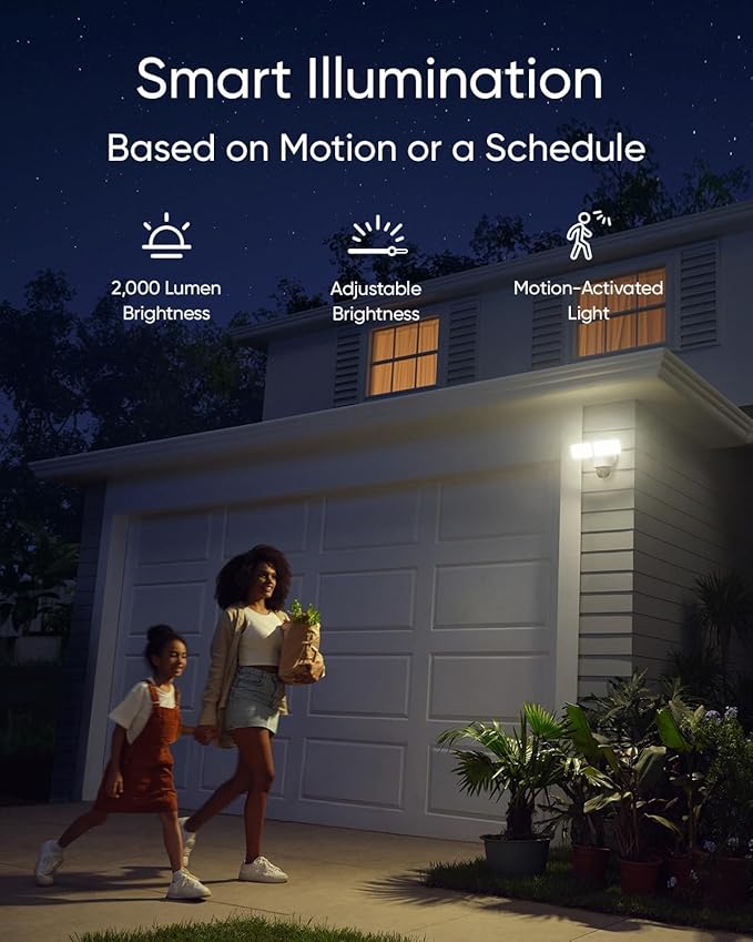 eufy Security Floodlight Wired Camera E340 2pack+Homebase3, Security Camera Outdoor, 355° Pan & Tilt, 24/7 Recording, 2000 LM, Motion Detection, Dual Cam, No Monthly Fee,Expandable Storage up to 16TB