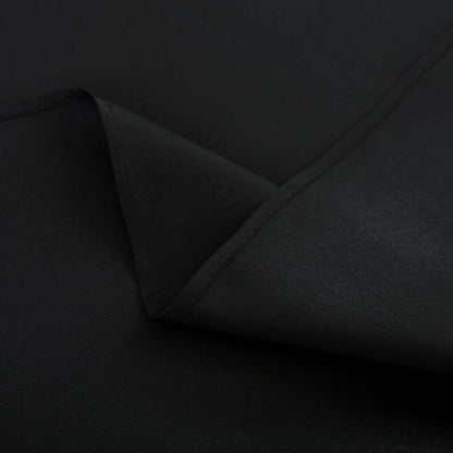 sancua 2 Pack Small Square Tablecloth 24 x 24 Inch Black, Stain and Wrinkle Resistant Washable Polyester Table Cloth Decorative Solid Fabric Table Cover for Nightstand End Bedside Tables