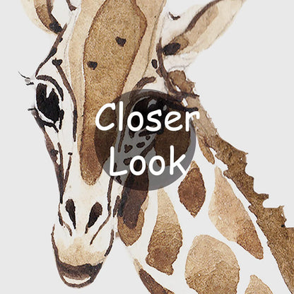 Safari Wallpaper for Children with Animals Jungle Wall Mural Watercolor Animals Nursery Wallpaper Kids Room Decor(Not Peel n' Stick)